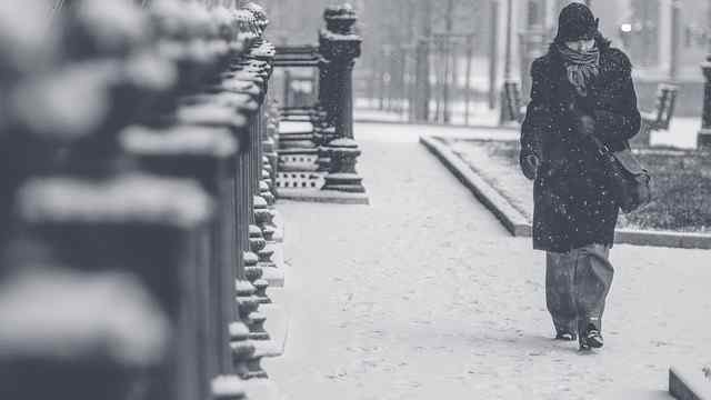 Caminhando no frio
